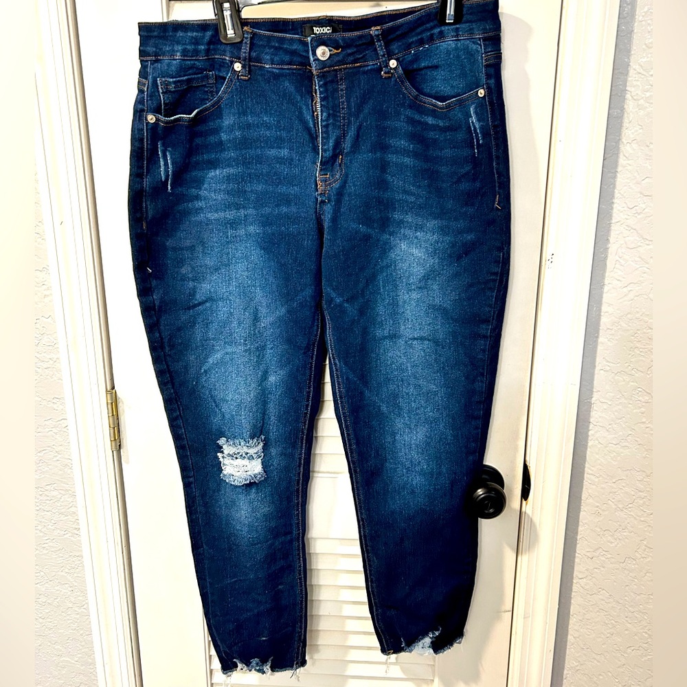 Toxica dark denim skinny jeans